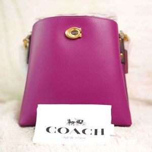 COACH Willow Bucket Bag with signature canvas interior